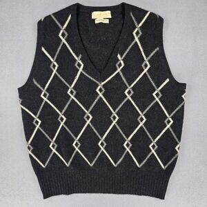 Vintage Cashmere J.&D.‎ McGeorge Ltd. Vest Men's 40 Crafted in Scotland VTG Prep